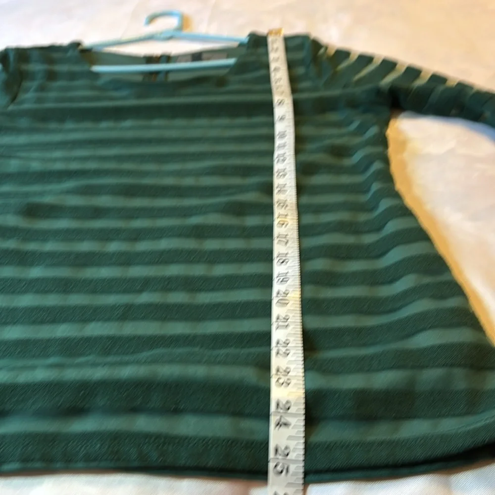 Sunday in Brooklyn Green Anthropologie Eastlake Striped Top Size Large